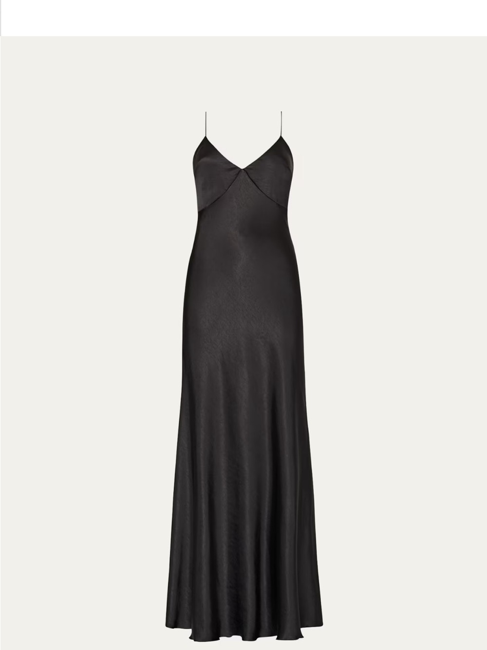 Milly Addie Cutout Hammered Satin Cami Maxi Dress